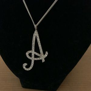Beautiful letter “A” necklace 17”*